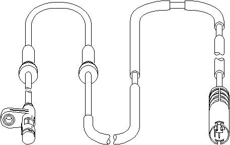 ABS-givare, Sensor, hjulvarvtal, Bakaxel, båda sidor - mini mini, cabriolet - OE 3452 6 756 385